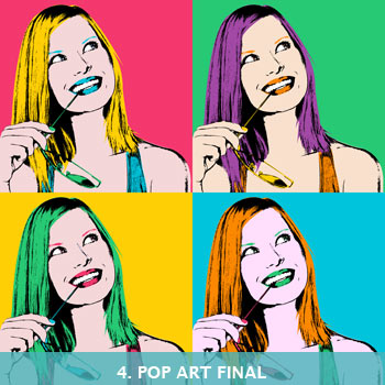 tableau pop art finalisé